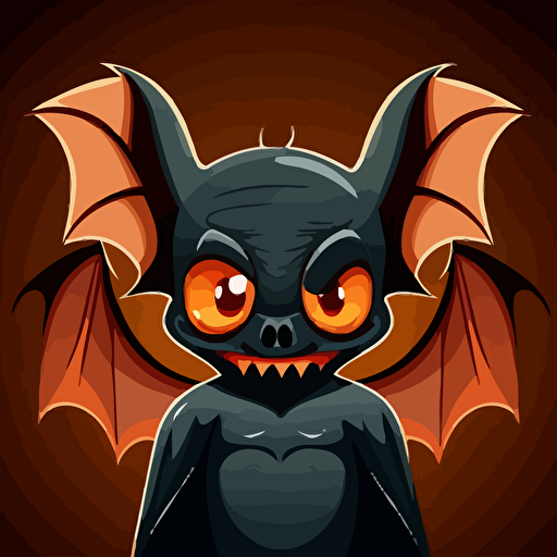 cartoon bat vector style