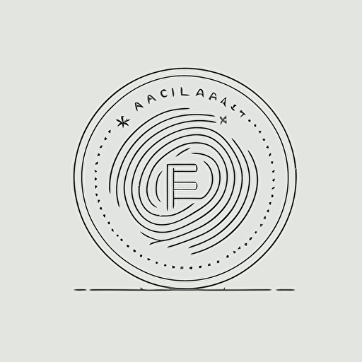 a stablecoin logo, flat, line, vector, simple, minimalistic