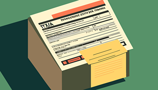 A vector illustration of Filing Tax Extension. No Text.