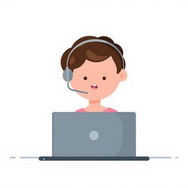 a customer support person 