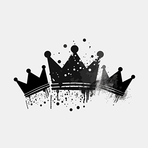 three point crown, simple clipart, simple points, hd vector, high quality,