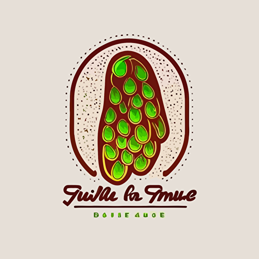 finger lime logo design, vector, flat 2d, company logo, contour style