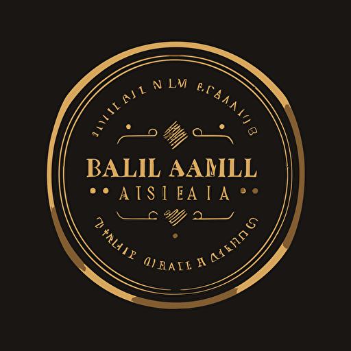 a minimalistic logo in vector style, elegant gold black white, for a Annual Customer Appreciation Event