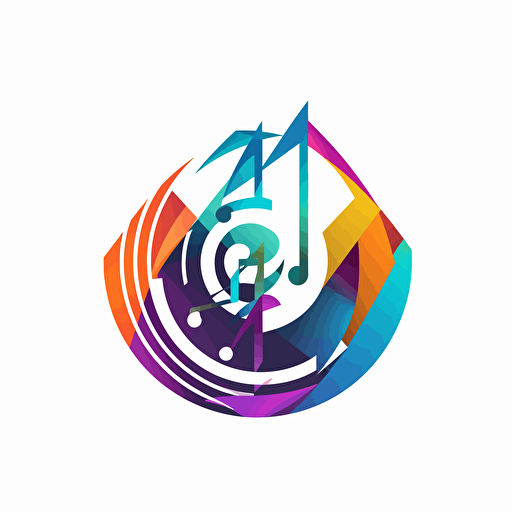 vector logo with white background, simple, flat, should convey Routine, Habitual, Scheduled, Organized, Regulated, Systematic, Structured, Consistent, Methodical, Efficient, Disciplined, Routine-oriented, Predictable, Rhythmical, Uniform,Controlled, Groove-based, Repetitive, Automatic, Programmed, Managed