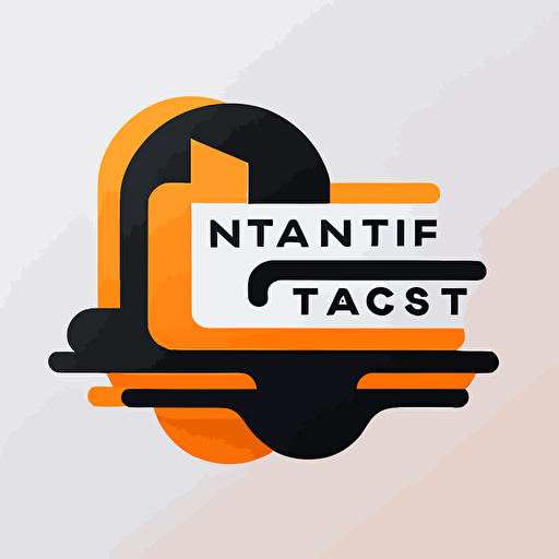 logo vector for nft ticketing platform. featuring white background, minimalist style and modern concept. no text. easy shape. orange and black.
