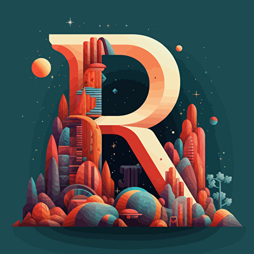 an elegant R.AI::3 monogram, Sans Serif, vector logo, symbolizing a fashion clothing line –v 5