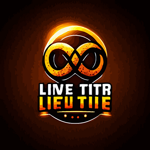infinity loop logo vector simple for gaming with text infinite levelling UHD