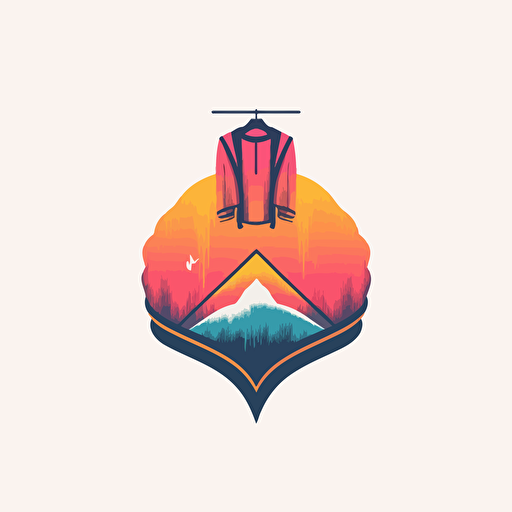 logo for second hand clothing brand, vector symbol logo