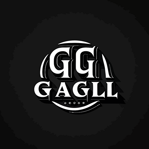 simple brand logo, letter GGG, logo, vector logo, vector design, logo design, design ideas, black and white, classic cool design, company