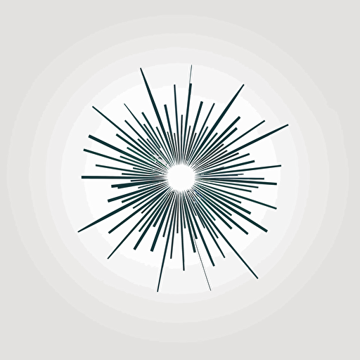 circular emblem, starburst, logo, vector simple, abstract seed, minimalistic, sleek design, futuristic