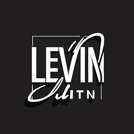 classic, modern, simple iconic logo of "LiveIn", black vector, on white background