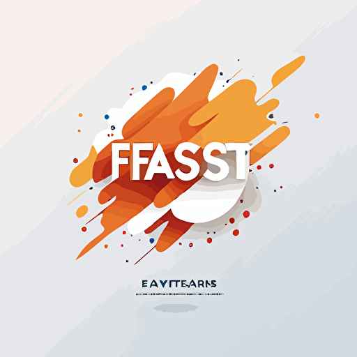 create a minimalist vector logo in white background