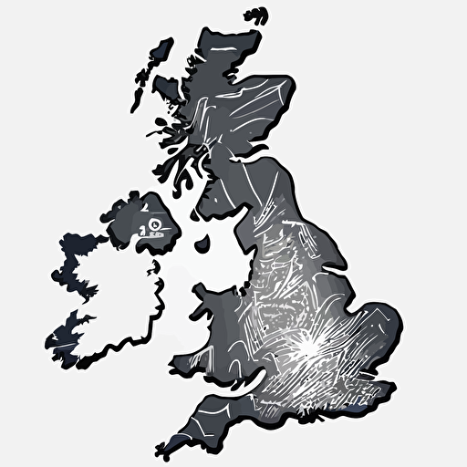 an outline drawing of the UK that I can convert to a vector.
