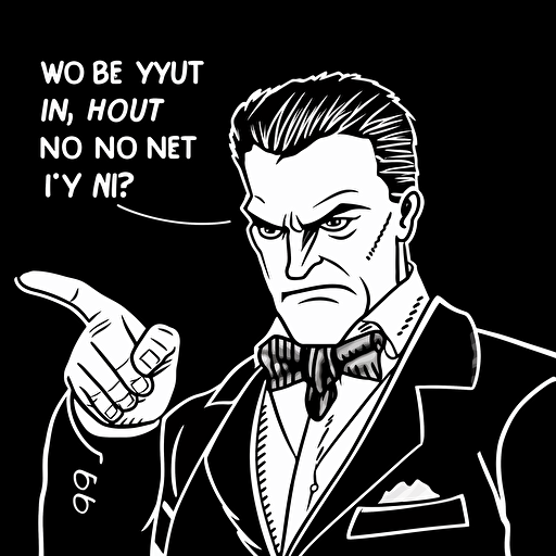 The plot is "Why are you not at point B yet?", illustration, black and white vector style, business coaching context