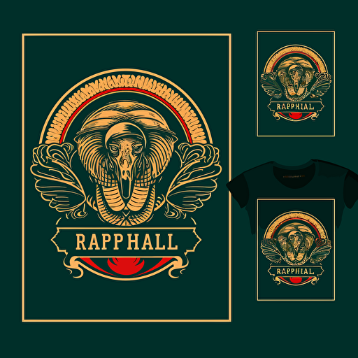 design vector logo for a company working in clothes manufacturing. Logo should include its name “ Raphael”.