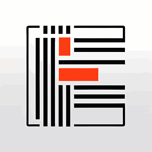 a logo for a technology company, simple, vector, symbol, De Stijl