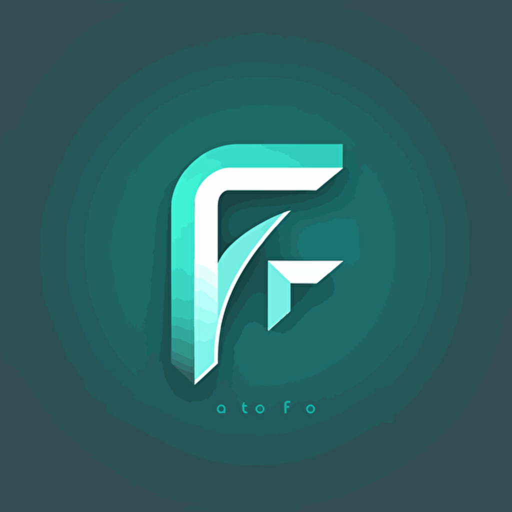 logo design letters "F, V", flat 2d, vector, company logo, business style