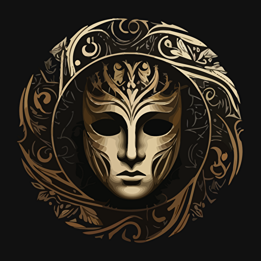 mask in circle vectoriel