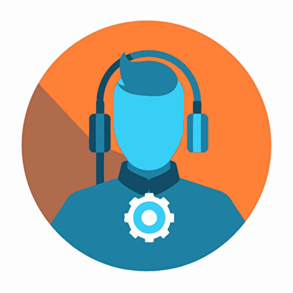 Technical Support icon, vector, simple