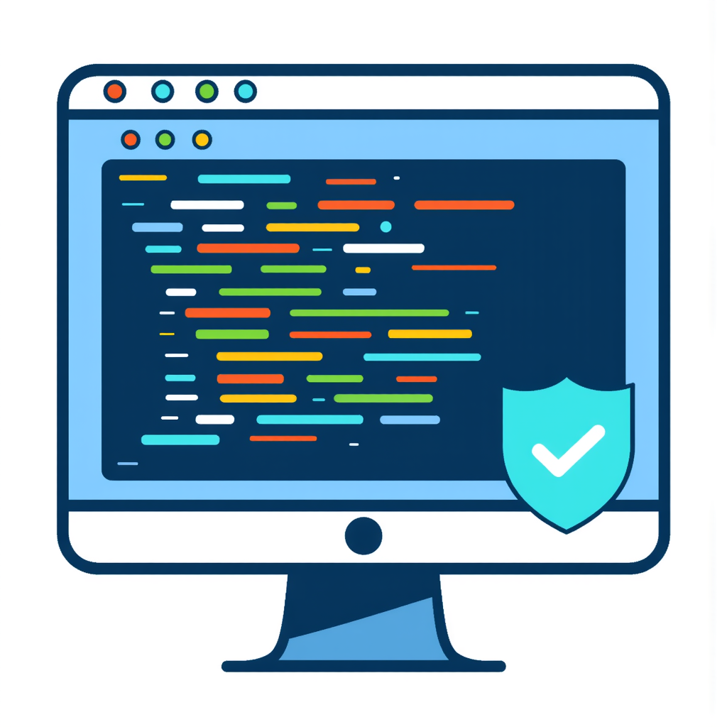 software code on a computer