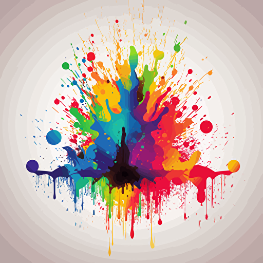 vector art colorful holi splash
