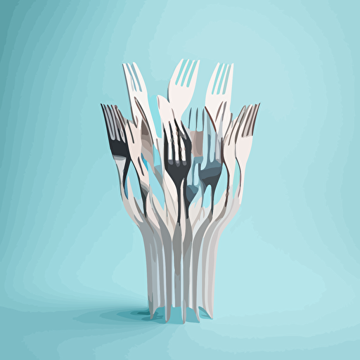 disposable forks stock photos and vectors