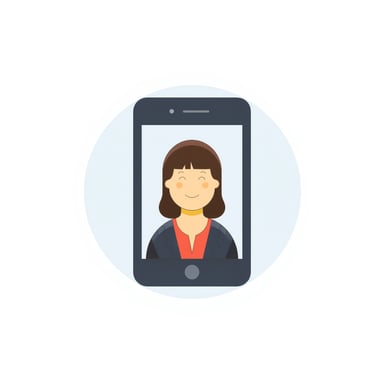 a woman inside a mobile 