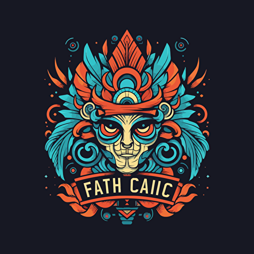 logo for digital design company flat vector