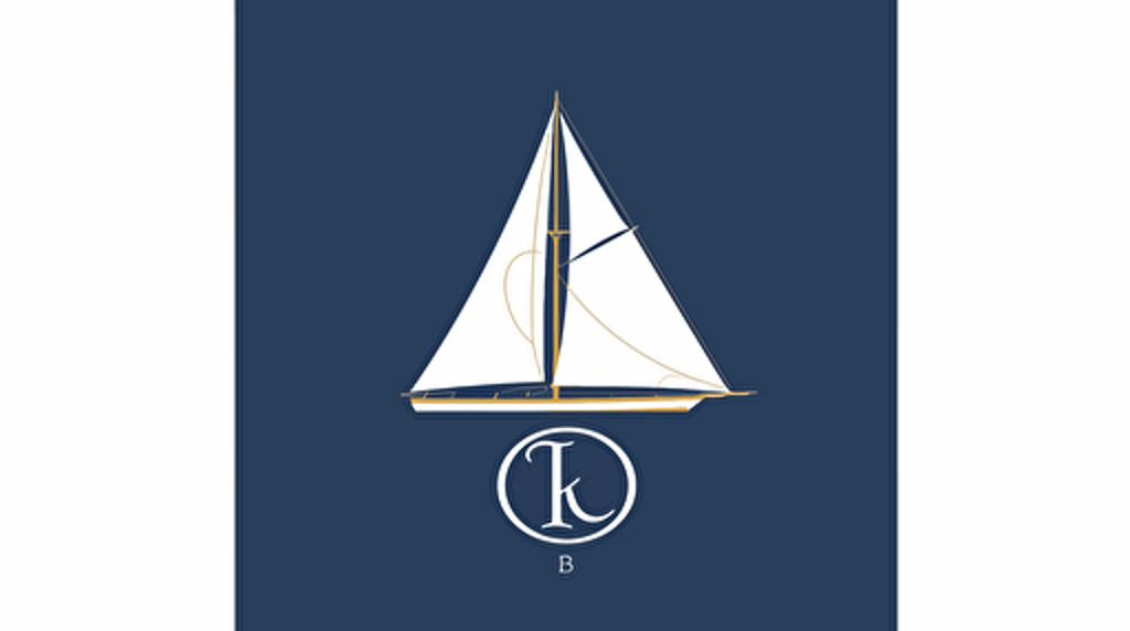 rectangular logo of a yacht,