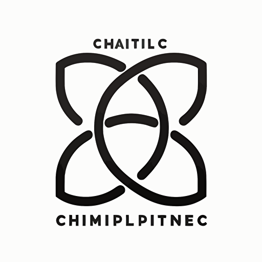 a triple C Logo design, simple, vector, minimalist, oversimplified, white background