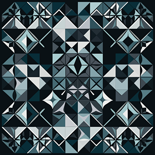 flat geometric pattern vector fashion wear beauty power elegance