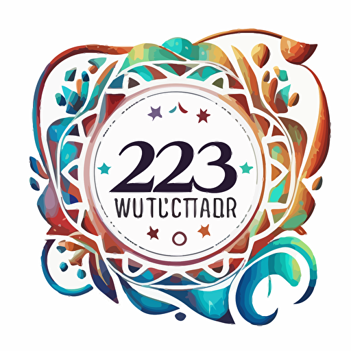 logo vector “2023”, White background