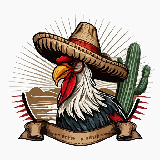 tarjerta de gallo con un sombrero texano en vector