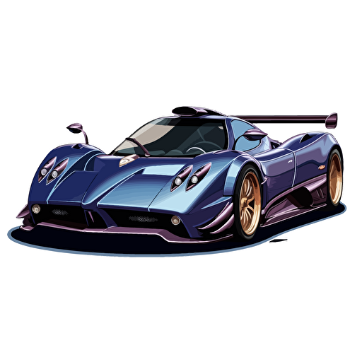 pagani zonda cinque, vector art