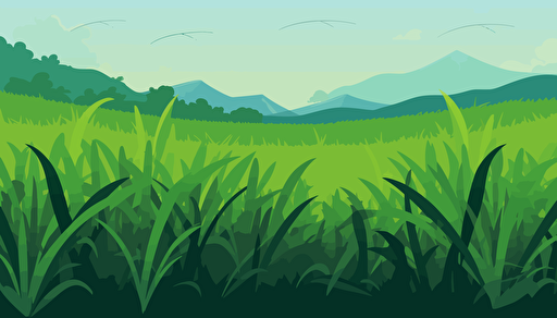 grass field flat clean vector ,