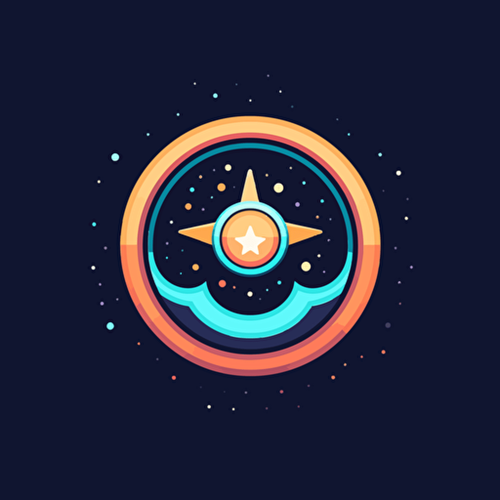 auto letter generator startup logo, document Inc.-inspired refinement, minimalist celestial elements, contemporary atmosphere, vector illustration, Adobe Illustrator