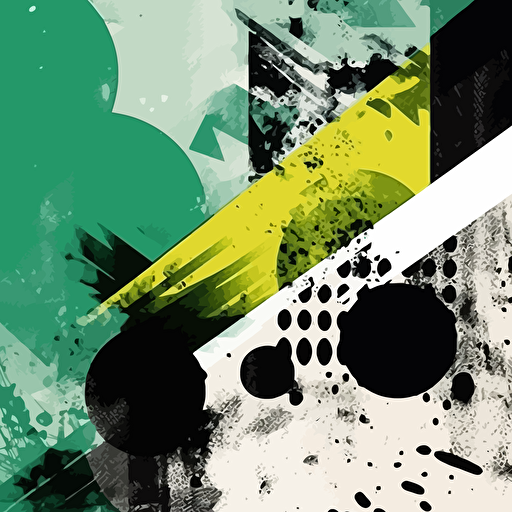 exce abstract, pop art, master piece, collage, modern art design, vector art, minimal style, green colors, incredible
