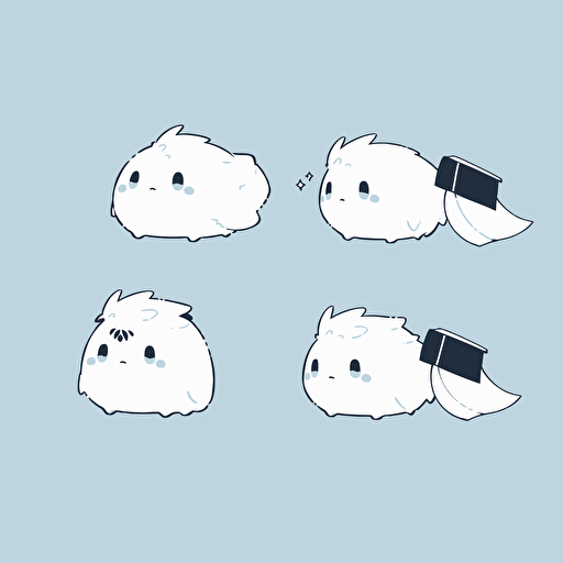 graduating chibi babies, 2d, simple, cute, vector, vector illustration,