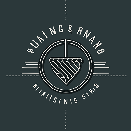 minimalistic Vector logo for sewing and plotting