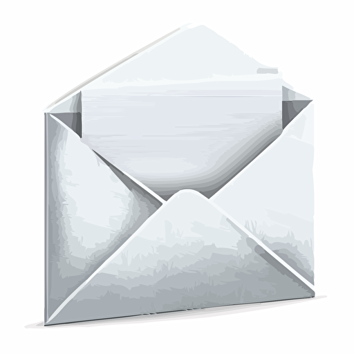 a letter with official letterhead with fold marks in vector art style on a white background