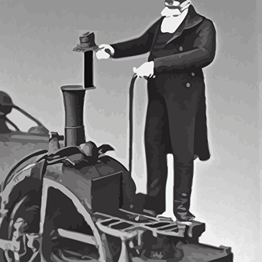 archive photograph 1856 train conductor uses 3d printer steam engine