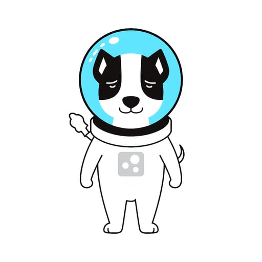 a dog astronaut