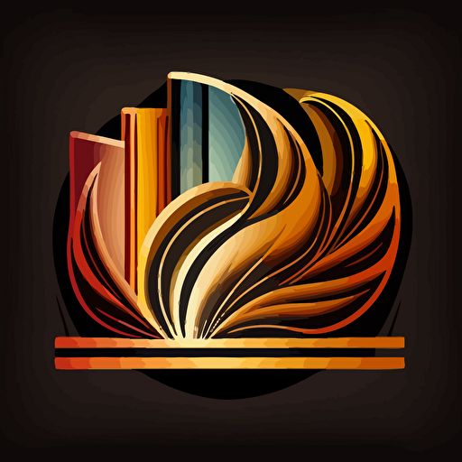 logo of books on a shelf, vector