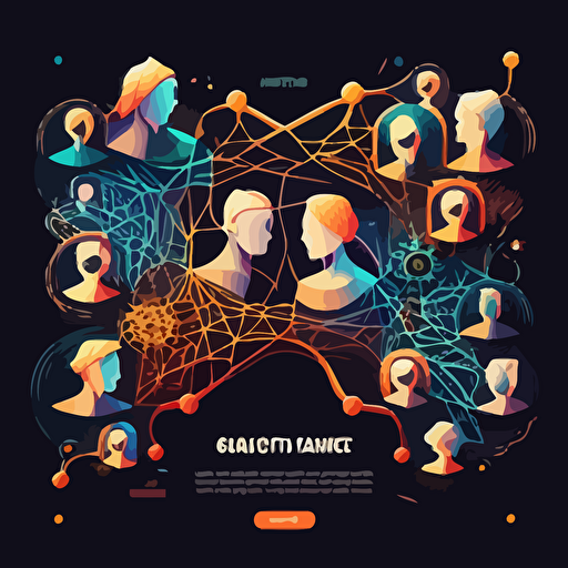 create small vectors for a web page with the theme of connecting users together