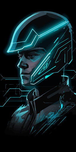a close up of a lashunta wearing a space helmet, cyberpunk art, inspired by Tom Whalen, handsome humanoid, thin gray antennas, vector artwork, martin ansin