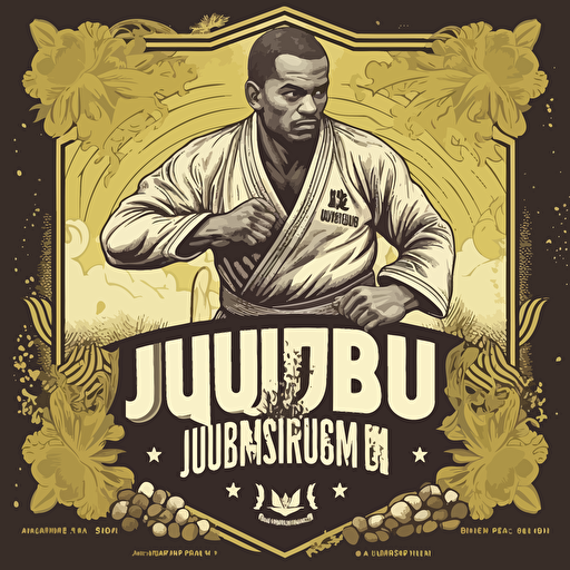 brazilian jiu-jitsu flyer advertisement vector art,