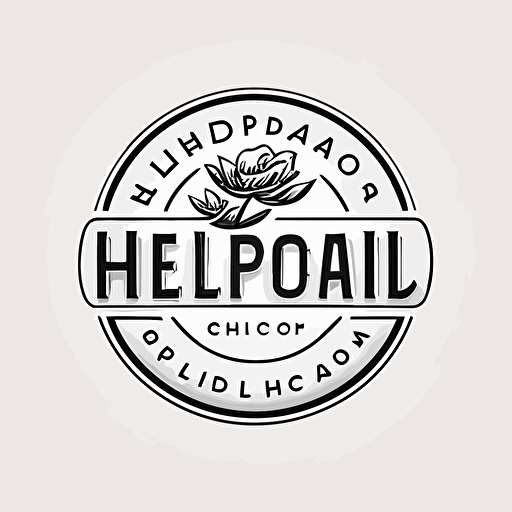 logotype Vector logo Simple logo for psychotherapy company. Label: Helpdial