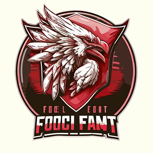 poland first to fight, vector illustrated logo, badge, e-sport, clan