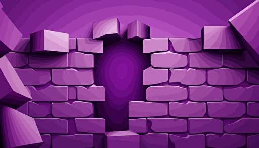 abstract, vector, castle bricks close up, wall, made of purple gradients, eye catching, abstract, minimal, vector style, social media