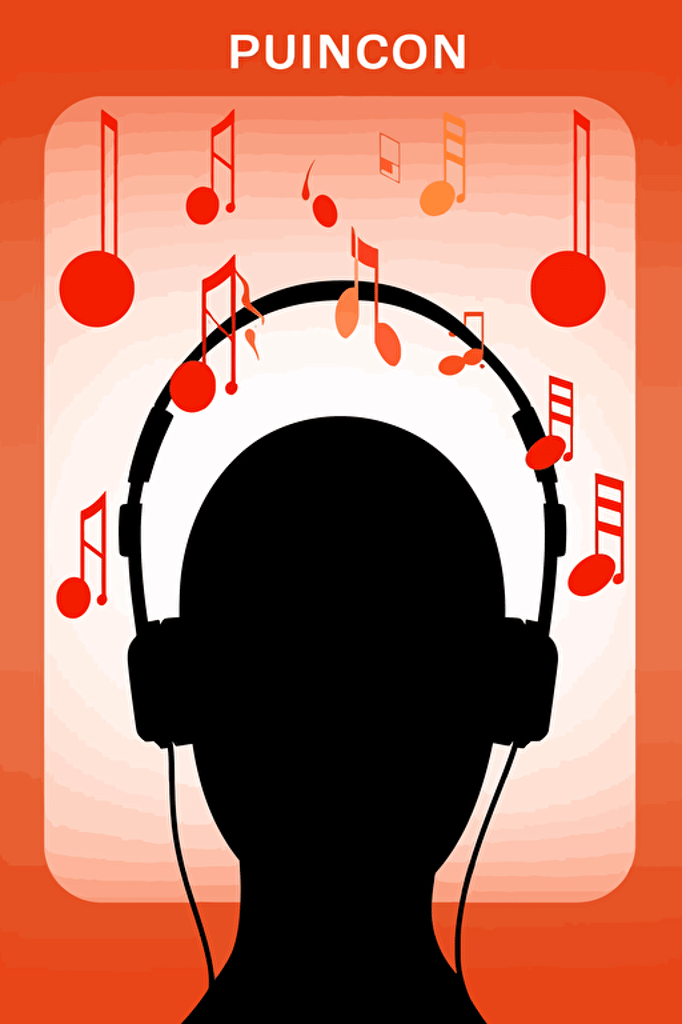 minimalist music poster, flat design, vector, high resolution, 32k, sharp